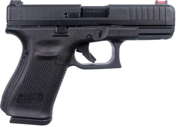 glock 44, semi-automatic, striker fired, compact, 22 lr, 4.02", black, interchangeable, 10 rounds, 2 mags, threaded, fiber optic front sight, polymer...