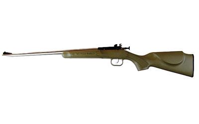 keystone sporting arms crickett, gen 2, youth, bolt action, single shot rifle, 22lr, 16.125" barrel, stainless finish, tan synthetic stock,...