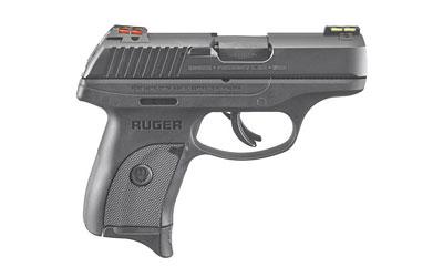 ruger, lc9s, semi-automatic, double action, compact pistol, 9mm, 3.1" barrel, blue finish, hiviz fiber optic sights, 1 magazine, 7rd