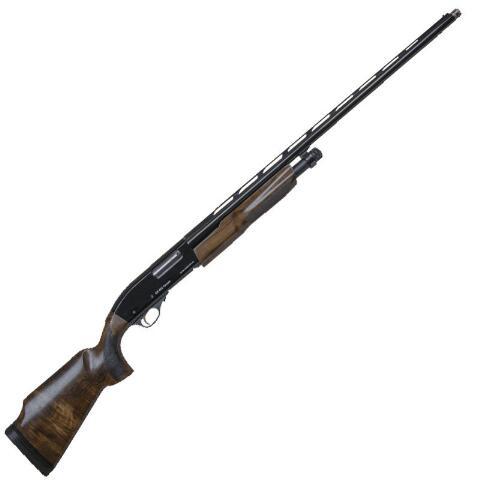 cz-usa 612 target pump action shotgun 12 gauge 32" barrel 3" chamber 4 rounds select grade turkish monte carlo stock gloss blue finish