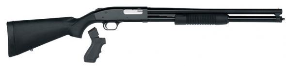 mossberg & sons, 500 persuader, 20 ga, 20" barrel, cylinder bore, 3", with pistol grip, parkerized/black, 8-rd