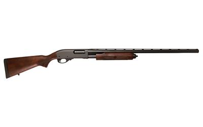 remington, 870 fieldmaster, super mag, pump action, 12 gauge 3.5" chamber, 28" barrel, glass bead finish, black, walnut stock, front bead sight, 3...