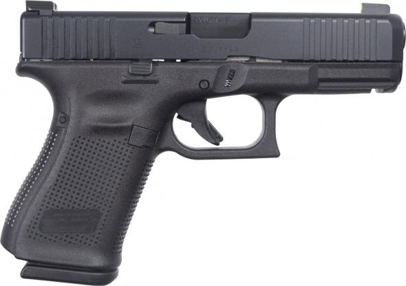 glock g19 gen 5, 9mm, 4" barrel, ameriglo ultimate carry set, black, 3 15-rd mags talo