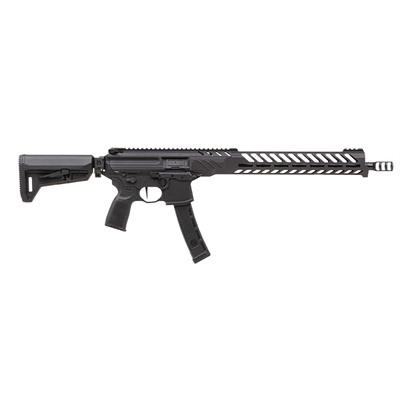 sig sauer, mpx, pcc, semi-automatic rifle, 9mm, 16" barrel, black anodized finish, free float m-lok handguard, 35 rounds, right hand