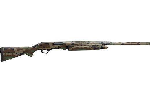 winchester, sxp waterfowl hunter, pump action, 12 ga, 3.5" chamber, 28" barrel, woodland camo, tru-glo fiber optic, 4 rounds