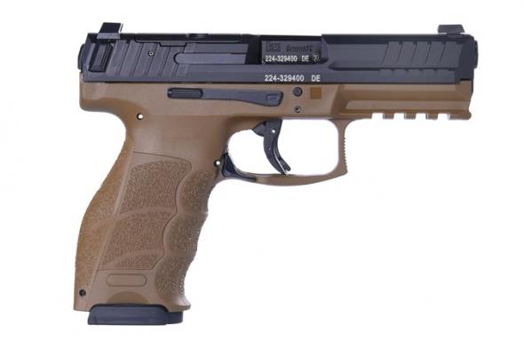 heckler & koch, vp9 or, 9mm, 4.1" barrel, flat dark earth finish, night sights, optics ready, 17 round