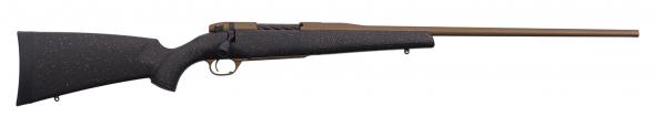 weatherby, mark v hunter, bolt action, 6.5-300 wby mag, 26" barrel, bronze cerakote, advanced polymer bronze speck, 3 rounds