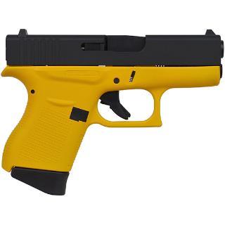 Awesome!! Glock 43 G43 9mm, 3.39" Barrel, 6 Rounds Yellow Frame Black Slide 💲💲Cash $479.95💲💲