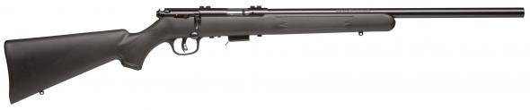 savage, 93 fv, bolt action, 22 wmr, 21" barrel, black finish, black synthetic stock, 1 magazine, right hand, 5 round