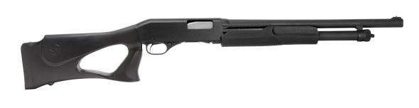 stevens 320 security 12 gauge 18.50" 5+1 3" matte black fixed thumbhole stock right hand w/bead sight