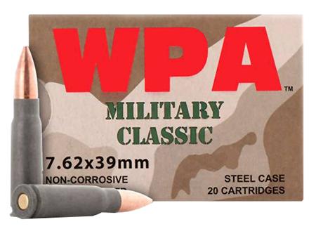 Wolf MC762BFMJ Military Classic Steel Case 7.62X39mm 124 GR FMJ 20 Rounds Per Box 💲💲Cash $5.29💲💲