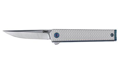 columbia river knife & tool, ceo microflipper, folding knife, plain edge, 2.36" clip point, aluminum handle, sandvik 12c27 stainless steel, satin...