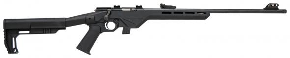 citadel, trakr, bolt action, 22 lr, 18" threaded barrel, blued rec, black synthetic stock & grip, 10 rounds