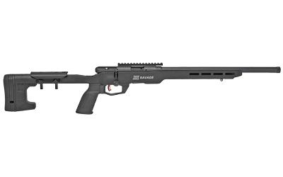 savage, b22 precision, bolt action, rifle, 22 wmr, 18" heavy barrel, black finish, mdt custom chassis, right hand, 10rd