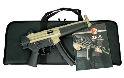 zenith firearms, zf-5 essentials package, semi-automatic, 9mm, 8.9" chf threaded/trilug barrel, 1/2x28, matte finish, flat dark earth, polymer grip,...