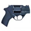 Chiappa Firearms, Rhino Revolver, DA/SA, 9MM, 2" Barrel, Black Finish, Small Rubber Grip, 6Rd, 3 Moon Clips, Fiber Optic Front Sight