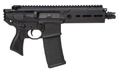 sig sauer, mcx rattler, semi-automatic pistol, 5.56 nato, 5.5" barrel, black, no brace, 30 rounds, 1 magazine
