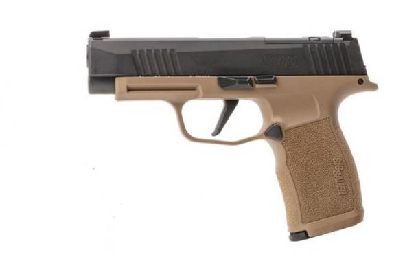 sig sauer, p365xl value pack, striker fired, 9mm, 3.7" barrel, fde, night sights, holster included, 12 rounds