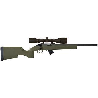 howa, m1100 gamepro, bolt action, 17 hmr, 18" barrel, green stock, gamepro 4-12x40mm scope, 10 rounds