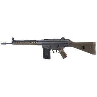 ptr industries, ptr91 ca gir, .308 winchester/7.62 nato 18 inch match grade h&k profile tapered barrel parkerized finish special edition green fixed...