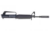 Troy GAU Upper, 223 Rem/556NATO, 12.25" Chrome Lined Barrel (16" OAL Pinned and Welded), 1:7 Twist, Black Finish, 1 Magazine, 4.5" Moderator (Aesthetic) w/Grenade Ring Permanently Attached 