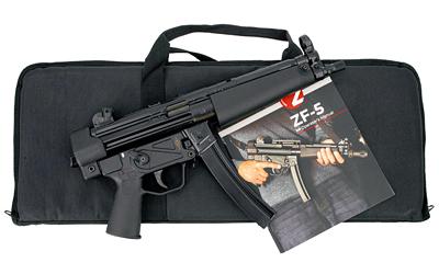 zenith firearms, zf-5 essentials package, semi-automatic, 9mm, 8.9" chf threaded/trilug barrel, 1/2x28, matte finish, black, polymer grip,...