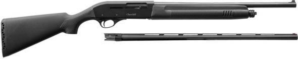 akkar 111225 churchill 220 combo 20 gauge with 18.50" or 26" barrel, 3" chamber, 5+1 capacity, blued metal finish & black (full size)