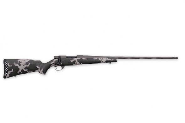 weatherby, vanguard talon, bolt action, 6.5 prc, 24" threaded barrel, gray cerakote, peak 44 blacktooth stock, right hand, 3 round capacity