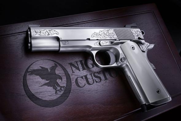 nighthawk vip 45 acp hand engraved
