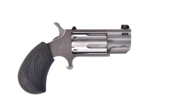 north american arms, pug, single action, 22 magnum, 1" heavy barrel, stainless steel, tritium dot sight, 5 rounds