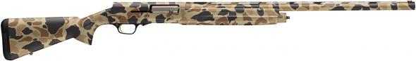 browning, a5, semi automatic, 12 gauge, 26" barrel, 3.5" chamber, vintage tan camo, fixed shim adjustable stock, right hand, invector-ds flush chokes...