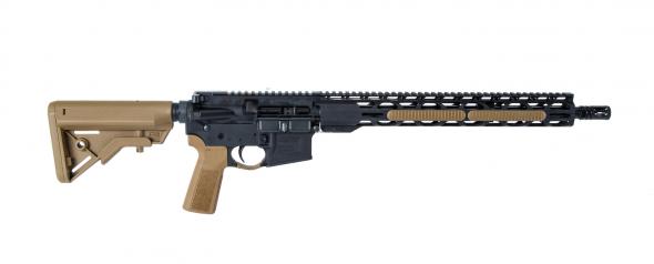 radical firearms, rf-15, semi automatic, 5.56 nato, 16" barrel, 15" rpr m-lok handguard, black finish, coyote brown b5 pistol grip and b5 stock, 30...