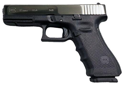 glock, 17, gen 4, talo exclusive, semi-automatic, striker fired, full size, 9mm, 4.49", black, interchangeable, 17 rounds, 3 mags, fixed sights,...