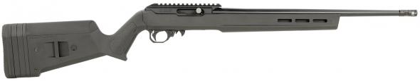 black rain ordnance, hunter, semi-automatic rifle, 22 lr, 18" threaded barrel, 1/2x28" thread pitch, matte finish, black, magpul hunter stock, 10...