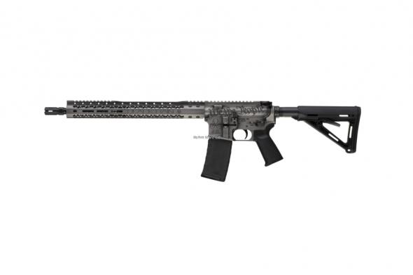 black rain ordnance, we the people, semi-automatic rifle, ar, 223 remington/556nato, 16" chrome-moly barrel, cerakote finish, titanium battleworn...