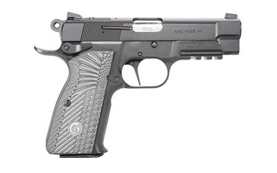 girsan, mcp35, single action, semi-automatic, steel framed pistol, carry size, 9mm, 3.88" barrel, matte finish, checkered composite g10 grips,...