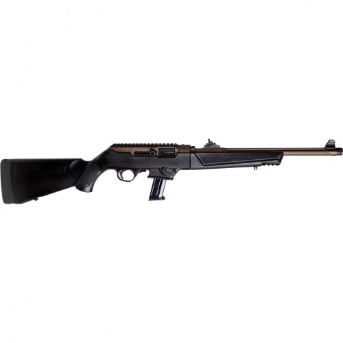 ruger, pc carbine takedown, semi automatic, 9mm, 16.12" threaded barrel, bronze finish, right hand, 17 round capacity