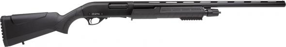 rock island, combo youth field, pump action, 12 gauge, 5 round capacity, 22"/24" barrels, 3" chamber, black, synthetic furniture with bottom...