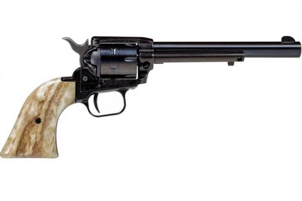 heritage, rough rider small bore, single action, 22 lr, 6.5" barrel, blued, cocobolo grip, fixed sights, 6 rounds