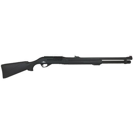 tr imports, alpha arms spx shotgun, 12ga, 3" chamber, 24" barrel, black, fiber optic rifle sights, 4 rounds