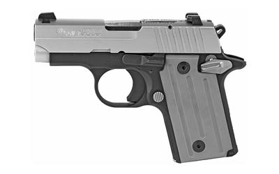 sig sauer, p238, *california compliant, 380 acp, 2.7" barrel, two-tone, gray polymer grips, siglite night sights, 6 rounds