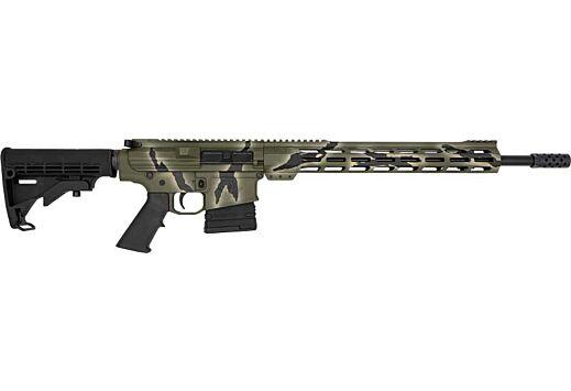 great lakes firearms & ammo, ar-10, semi automatic, 308 winchester, 18" barrel, pursuit green camo finish, a2 furniture, right hand, 10 round...