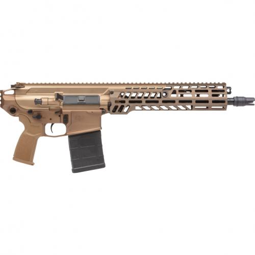 sig sauer, mcx spear pistol, 7.62 nato, 13" barrel, coyote tan, 20 round, no brace