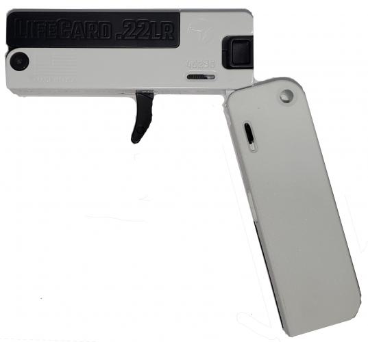 trailblazer firearms, lifecard, single shot, 22 lr, 2.5" barrel, 1 round, stormtrooper, polymer handle