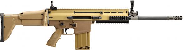 fn america, scar 17s, 7.62 nato, 16.25" barrel, fde, 20 round