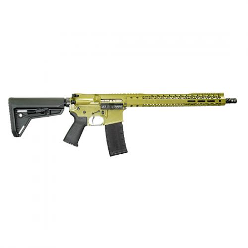 black rain ordnance, spec+, semi-automatic rifle, ar, 223 remington/5.56nato, 16" barrel, bazooka green cerakote finish, black magpul pistol grip and...