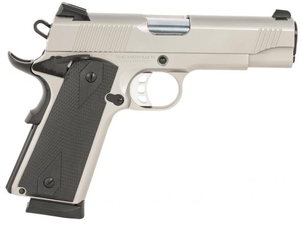 tisas, 1911 stingray carry, semi automatic, 45 acp, 4.25" barrel, stainless steelfinish, rubber grips, right hand, 8 round capacity