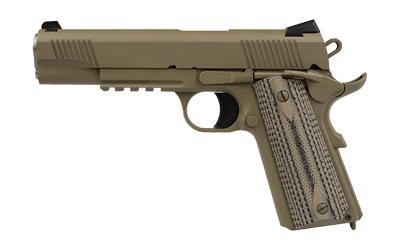 tisas, 1911 duty raider, 9mm, 5" barrel, single action, ambidextrous, fde, 9 round
