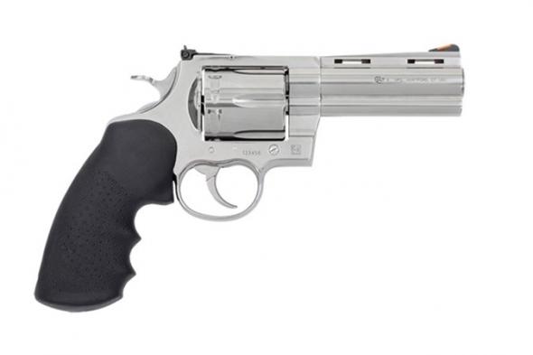 colt''s manufacturing, anaconda, revolver, 44 magnum, 4.25" barrel, semi-bright stainless finish, hogue grip, 6 rounds