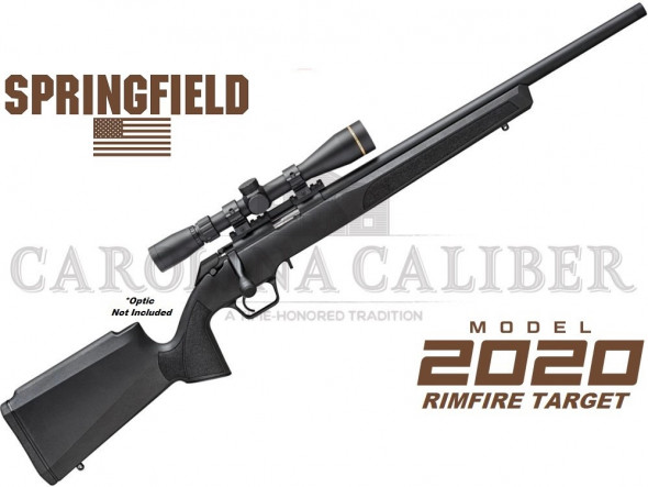 springfield armory, 2020 rimfire target, 22lr, 20" barrel, blued finish, black stock, 10 rounds